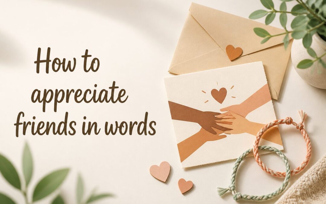 How to Appreciate Friends in Words: Heartfelt Messages & Examples