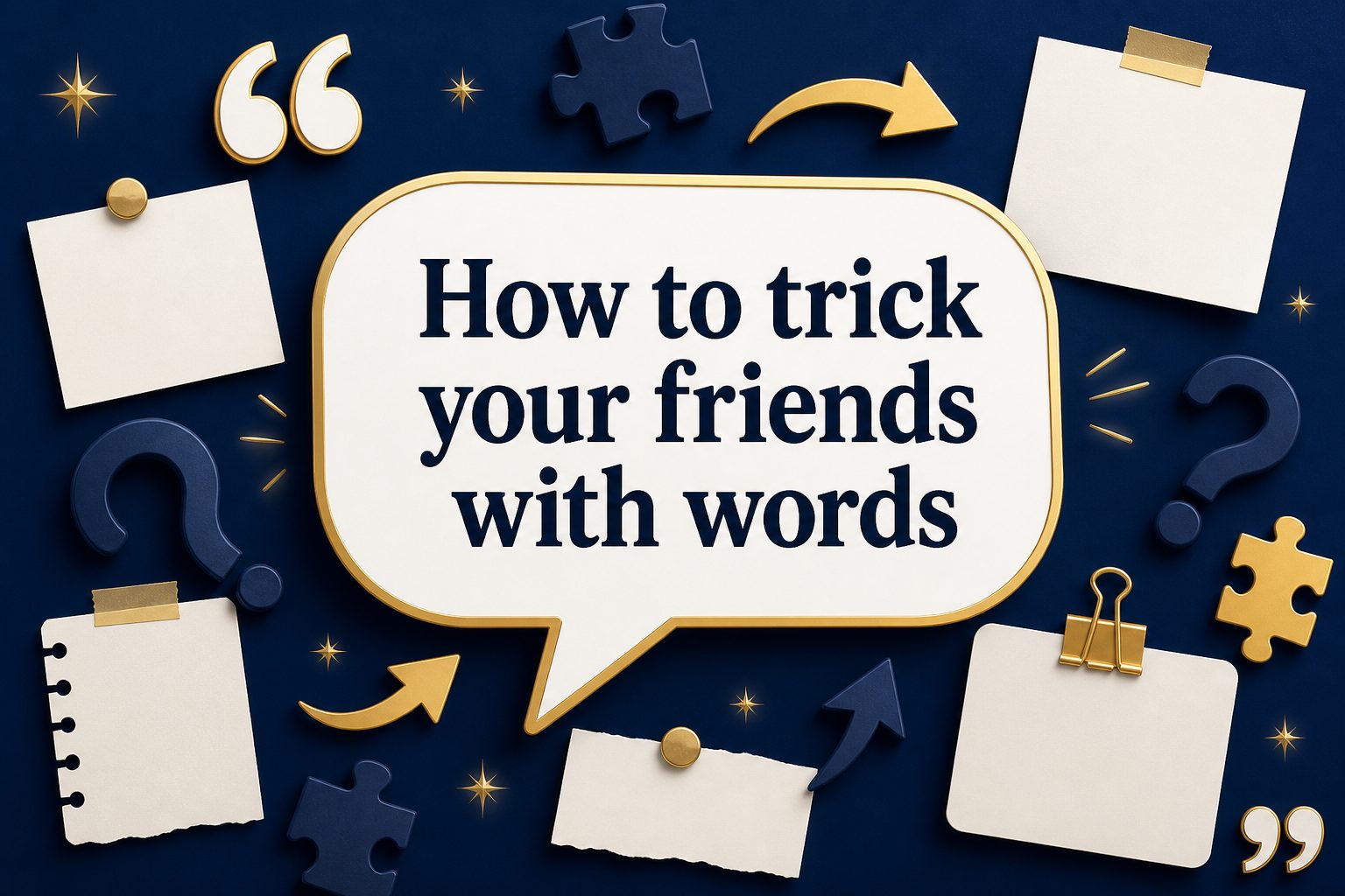 Friends laughing over a playful word puzzle at a table